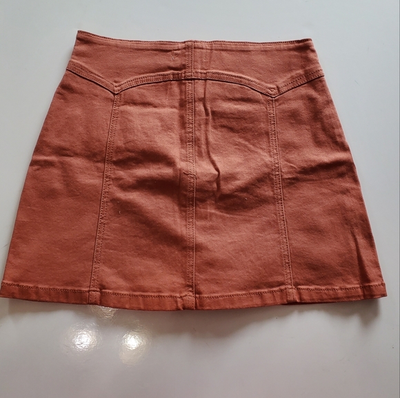 Forever 21 Skirt Button Front Burnt orange color Size 26 - Picture 5 of 5